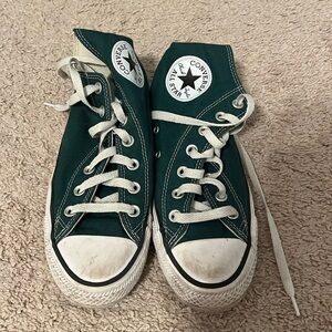 Green converse size 7 womens